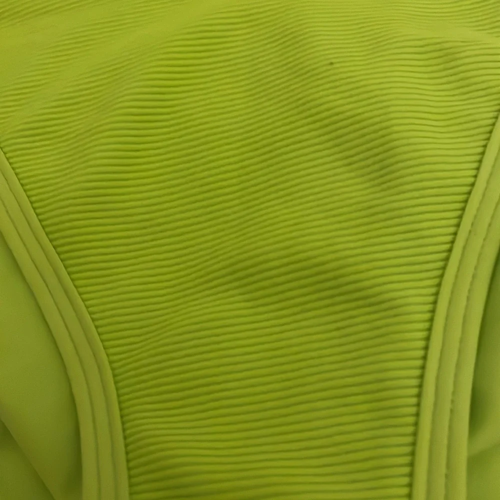l*space Acid Green Ribbed Jay Bitsy Bikini Bottom‎ NWT
